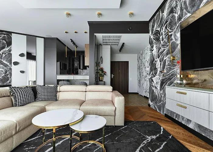 아파트 Margi Dali Prestige Lux Hanza Tower 슈체친